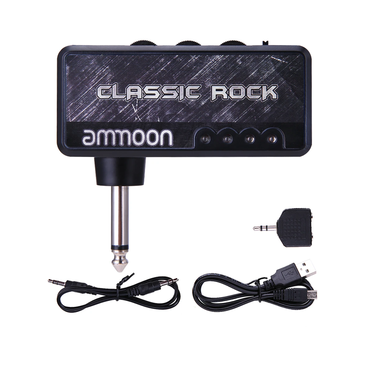 Ammoon Amplificador de guitarra eléctrica portátil, miniamplificador de auriculares con efecto de distorsión incorporado, piezas de accesorios de clásica|Partes y accesorios de guitarras| - AliExpress