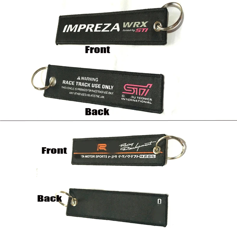 

Universal Car logo KEYCHAIN TAG Tuning Key Chain Authentic JDM Keychain DOUBLE SIDED Racing Cell Holders