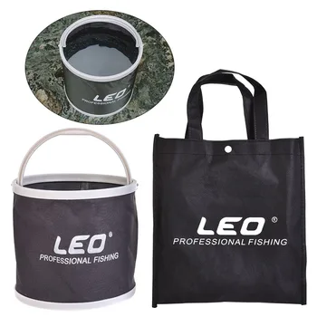 

Colorful Round Durable Car Washing Tackle Box Multipurpose Bait Fishing Bucket Outdoor Camping Canvas Storage Bag Folding