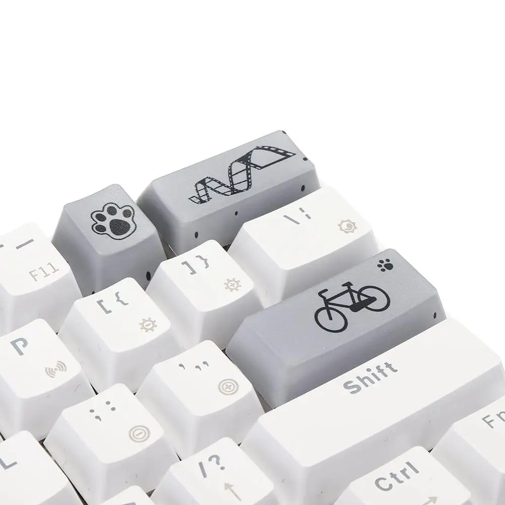Двусторонний OEM профиль Dyesub PBT серая кошечка с космической панелью 6 25u новинка