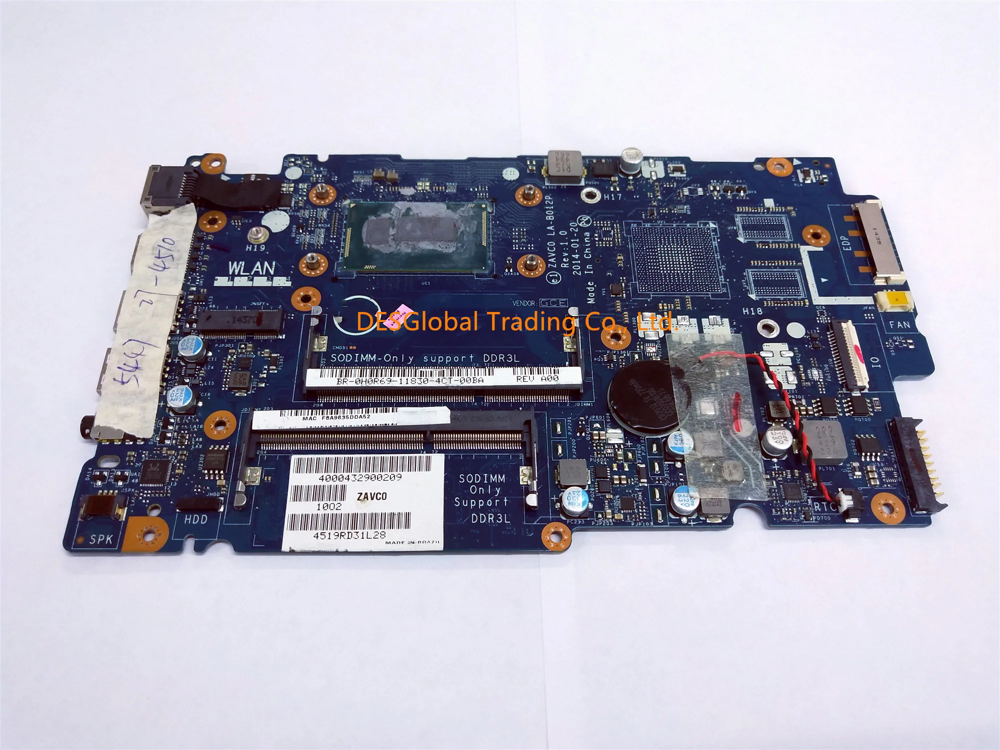 discount  For Dell Inspiron 5447 5547 Laptop Motherboard 5547 LA-B012P REV:1.0 i7-4510U CN-0H0R69 0H0R69 H0R6