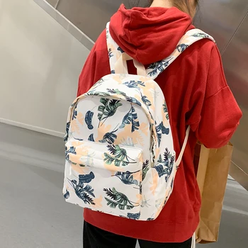 

Fashion Backpack Nylon Women Printing Backbag 15.6 Inch Laptop Rucksack Anti-theft Female Shoulder Bag Mochilas Bagpack Knapsack
