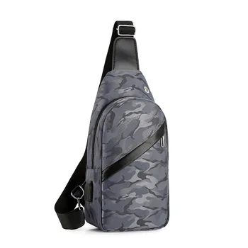 

Zipper Outdoor Men's Chest Bags Casual Waterproof pack Male Daily Use Mobile Phone Bag Chest Packs