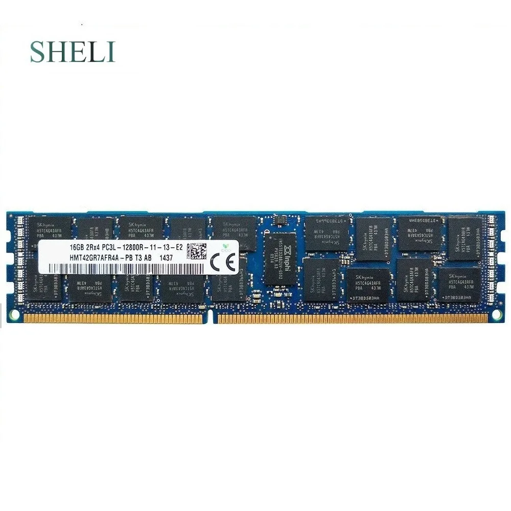 SHELI 16 Гб 2RX4 PC3L-12800R DDR3 1600 МГц 240Pin ECC REG памяти сервера Оперативная память