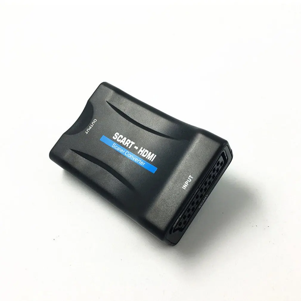  Abs 1080 P Scart Convertitore di Hdmi Convertitore Audio-Video Adattatore di Segnale Hd con Ricaric