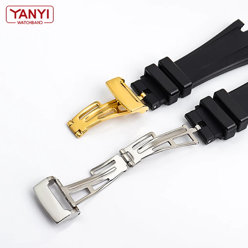 Premium Rubber Watch Strap, 28mm - Men's Sports Watch Band Bracelet
