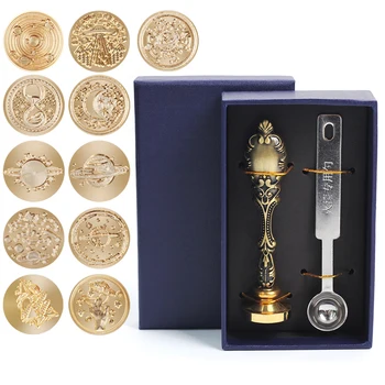 

1pcs Seal set Metal wSeal Wax Seal Stamp Retro Antique Sealing Wax Scrapbooking Stamps HEAD Wedding Decorative Invitation