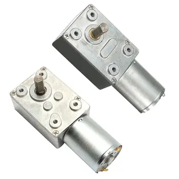 

Reversible High Torque Turbo Worm Geared Motor DC 12V Reduction Motor, 62RPM
