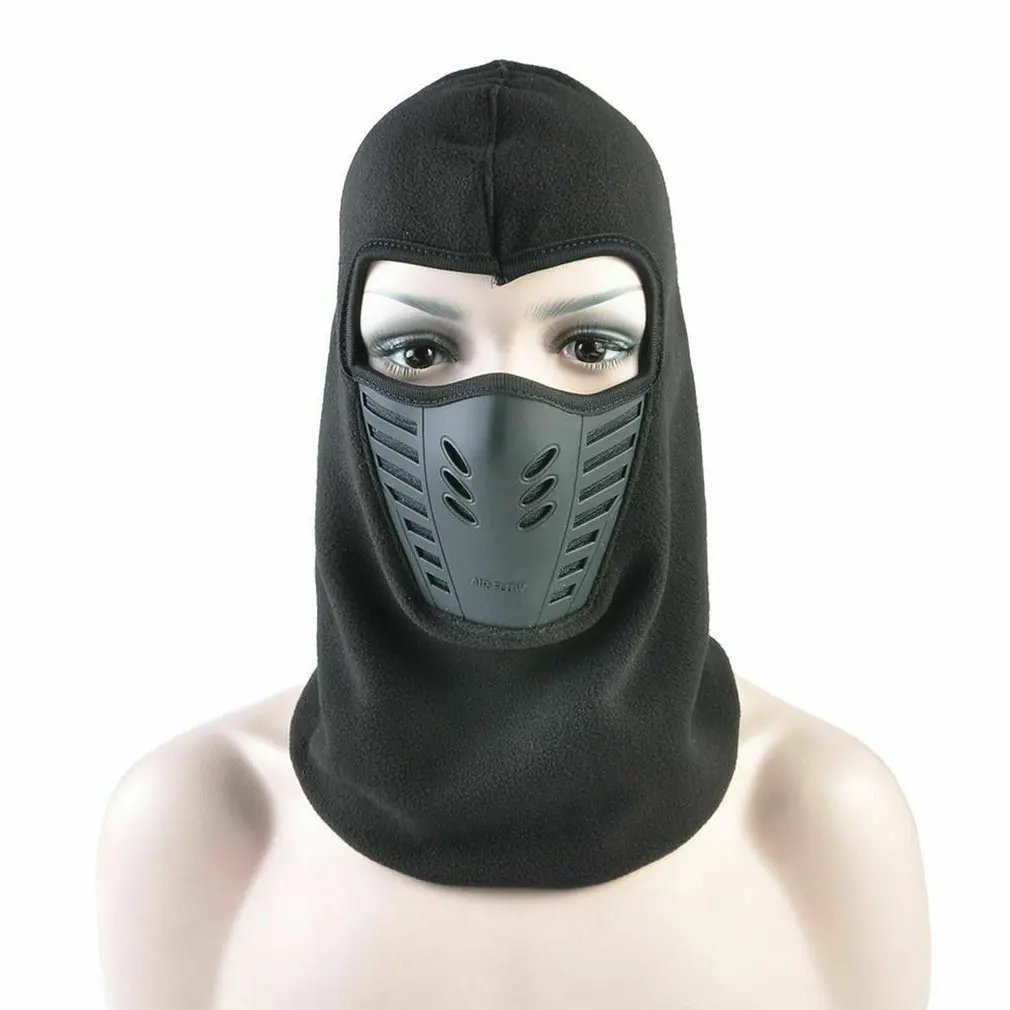 Зимняя Теплая мужская шапка Skullies, утолщенная ветрозащитная флисовая Кепка с капюшоном, Мужская Уличная велосипедная маска для бега Chapeu