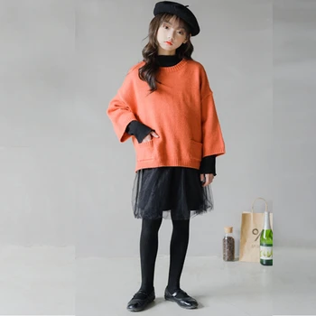 

2020 New Baby Girls Autumn Dress Spring Patchwork Kids Dresses For Girl Children Teenage Clothes School Toddler Dress Black