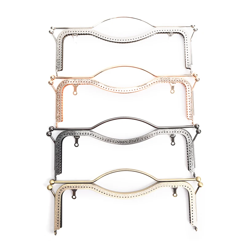 1X 27cm Metal Frame Clasp DIY Handbag Coin Purse Lock Arch Frame Accessories