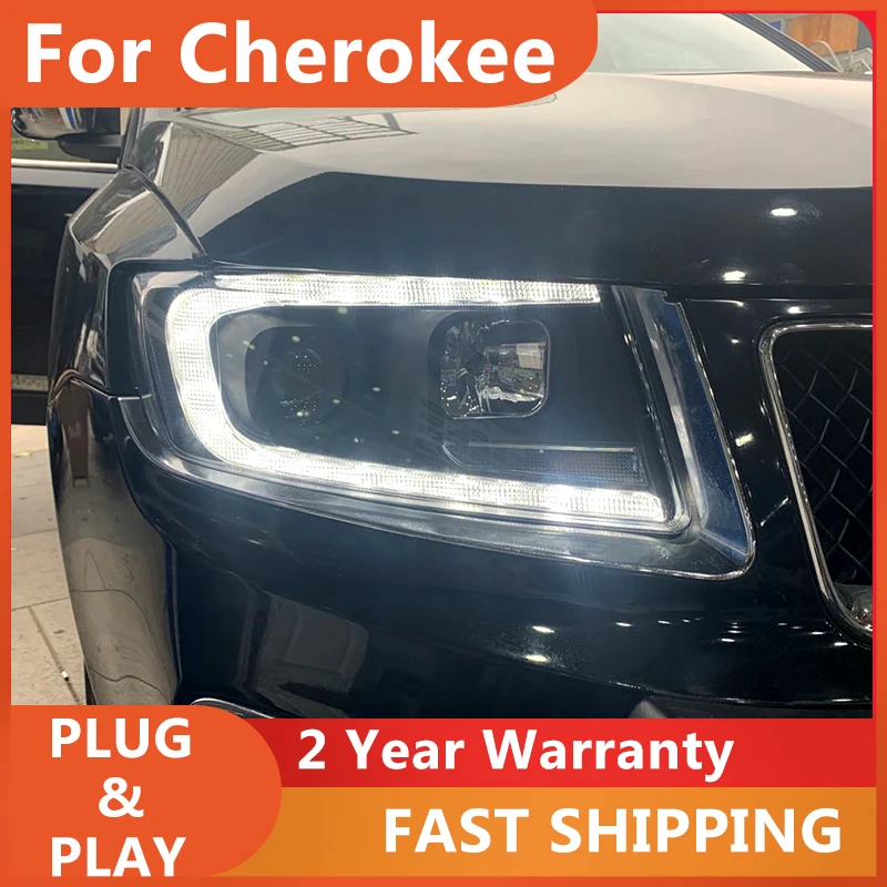 

Car Styling Head Lamp for Jeep Grand Cherokee Headlight 2011-2016 Compass LED Headlight DRL Bi Xenon Lens Auto Accessories