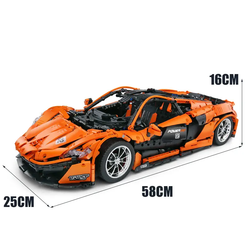 Форма King 13090 MOC Technic The McLarens P1 Модель гоночного автомобиля Hypercar строительные блоки