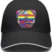 Gay Pride логотип Радуга Мужская Повседневная Регулируемая сетка козырек хлопок бейсбольная Кепка шляпа