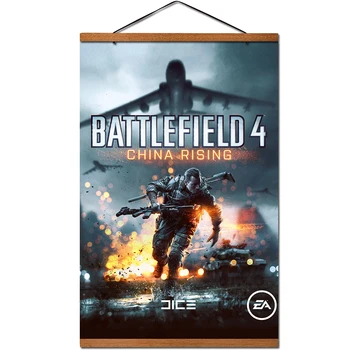 

Game Battlefield 1 4 Canvas Prints Posters Decoration Hanging Scroll Painting With Solid Wood