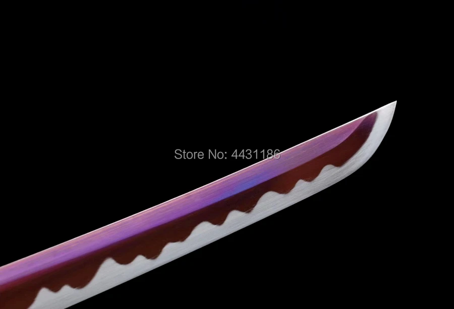 Battle Ready Handmade Samurai Dao Sword Full Tang 1095 High Carbon Steel Purple Blade Sharp Japanese Wakizashi Katana