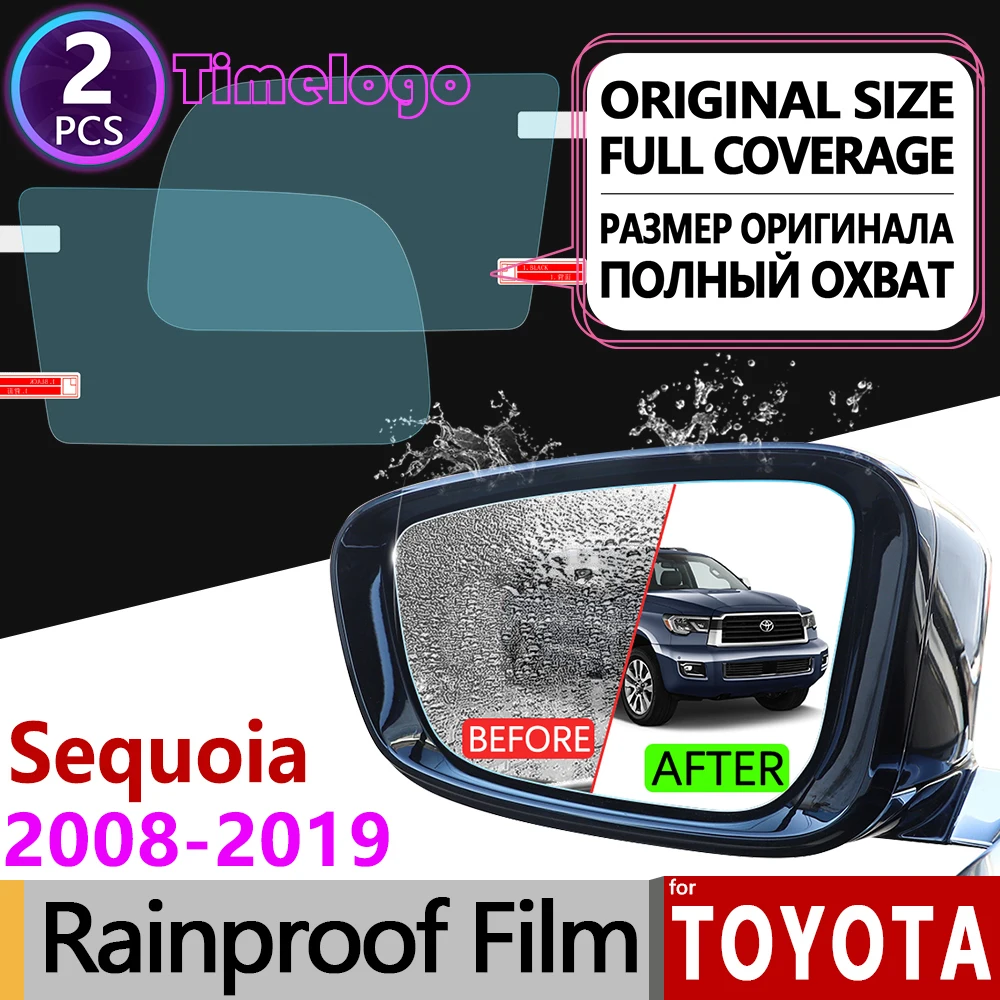 

For Toyota Sequoia 2008 2010 2012 2015 2017 2018 SR5 TRD Cover Anti Fog Rearview Mirror Rainproof Anti-Fog Films Car Accessories