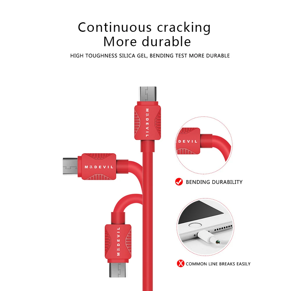 Madevil usb type-C кабель для быстрой зарядки для телефона android кабель usb c кабель для синхронизации данных для huawei P30 P20 xiaomi mi9 mi8 samsung