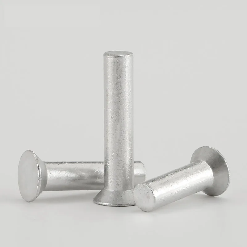 Rivets And Fasteners Rivets And Screws GB869 M2 M2.5 M3 M4 M5 M6 M8 Countersunk Head Rivets Aluminum Solid Rivet