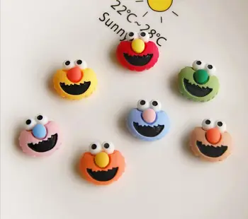 

Kawaii Cartoon Sesame street Resin Cabochon Flat back Resin for Hair bow DIY Scrapbooking Decoration Accessories