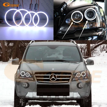 

For Mercedes Benz M Class W164 ML 2008 2009 2010 2011 facelift Excellent Ultra bright COB led angel eyes halo rings