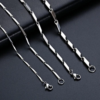 

High-end Fashion New Titanium Melon Chain Necklace Chain Stainless Steel Chain Men And Women Fashion Necklace New Arrival 2020