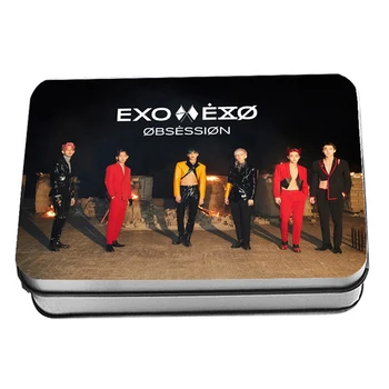 

40Pcs/Set EXO 6th Album OBSESSION Photo Card PVC Cards Self Made LOMO Photo Card Photocard