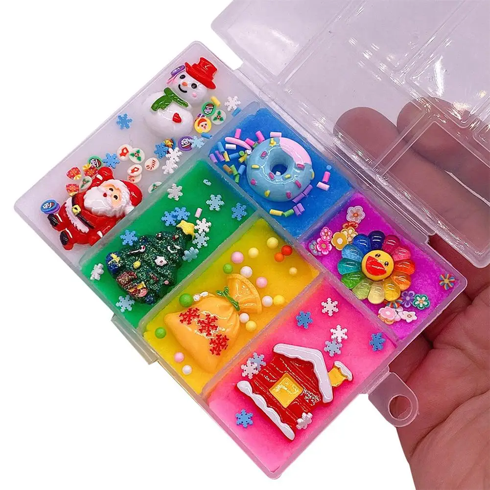 Рождественский Пластилин слизи Сделай Сам ручной работы цветные игрушки ...