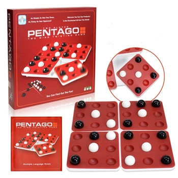 

3D Puzzle Spin Backgammon Table Game Puzzle Children Classic Parent-Child Battle Game Intellectual Development Educational Toys