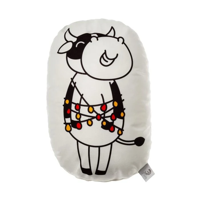 Подушка декоративная Этель &quotHappy cow&quot 42х30 см велюр 100% п/э 5155157 | Игрушки и хобби
