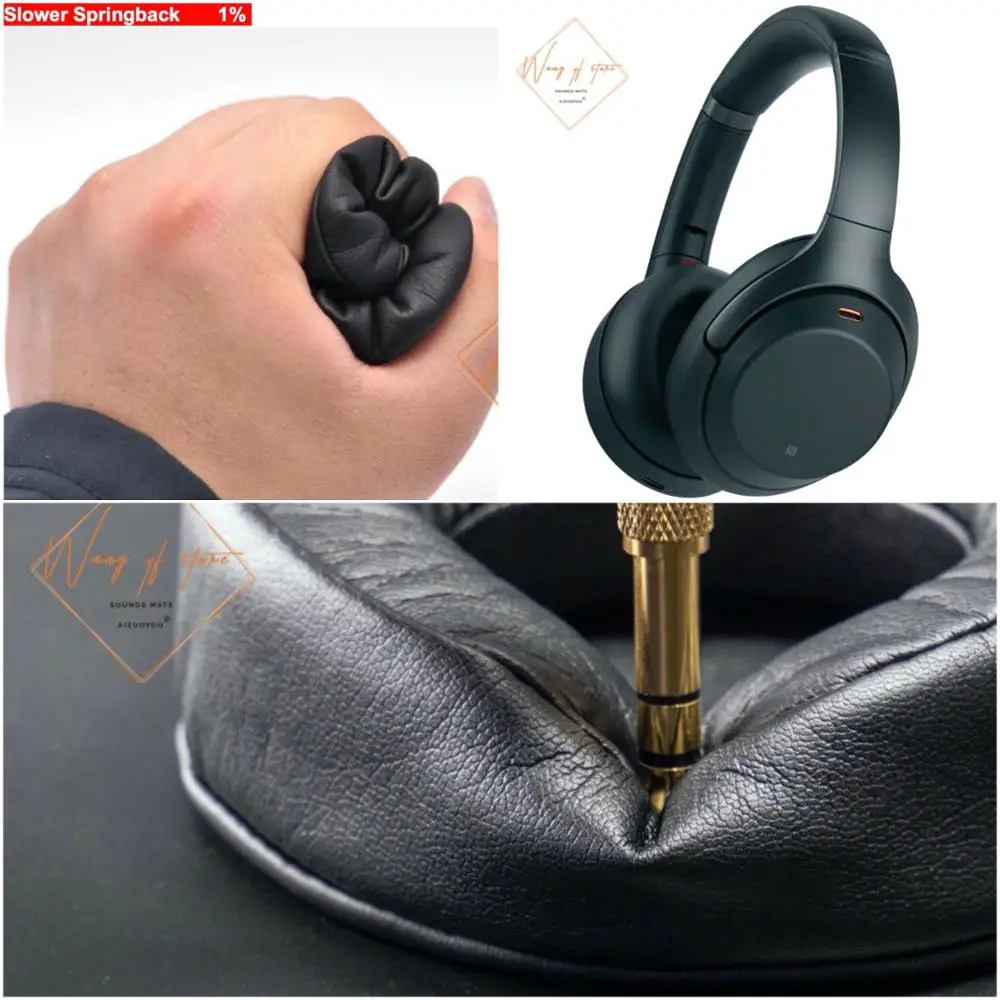 Super Thick Soft Memory Foam Ear Pads Cushion For Sony WH 1000XM3 WH 1000XM4 Headphones Perfect Quality Not Cheap Version