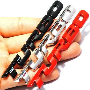 

3D Car Styling Sticker Metal TURBO Letters Emblem Badge Sticker Decal Auto Accessories Alloy Auto Motorcycle Sticker