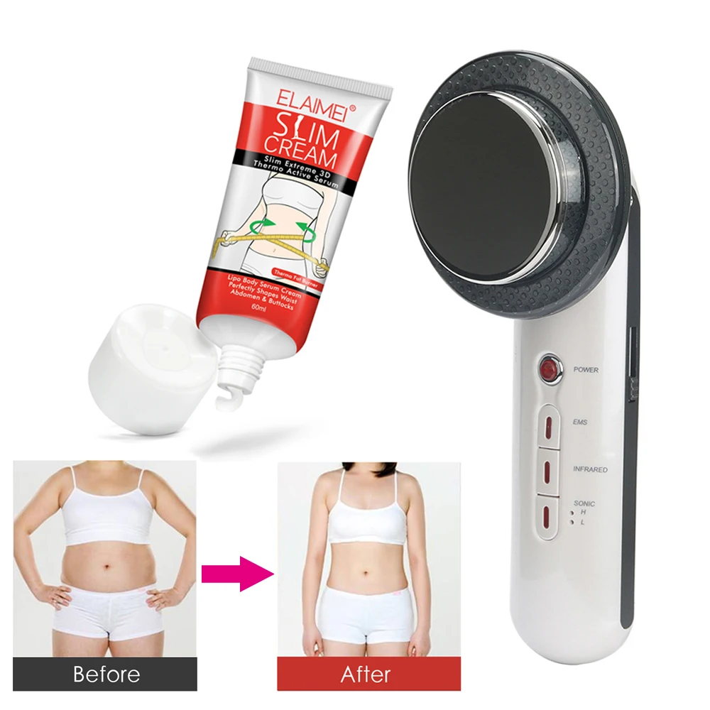 Ультразвуковой кавитационный массажер для похудения EMS Липо-антицеллюлитный