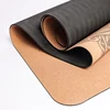 New Fashion 4mm Double Sides Non Slip High Elastic Cork Yoga Mat Fitness Gym Cushion Pilates Mats Customized 4