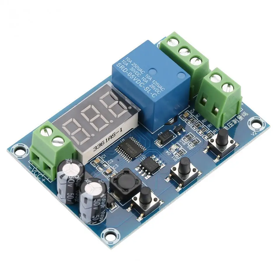 

Xh-m608 battery charging and discharging module integrated voltmeter under voltage and over voltage protection timing