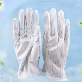 

10pc Adult Recyclable Coated Palm Non-slip Stripe Gloves Sunscreen Gloves Summer Spring Lady Stretch Glove Breathable Guantes