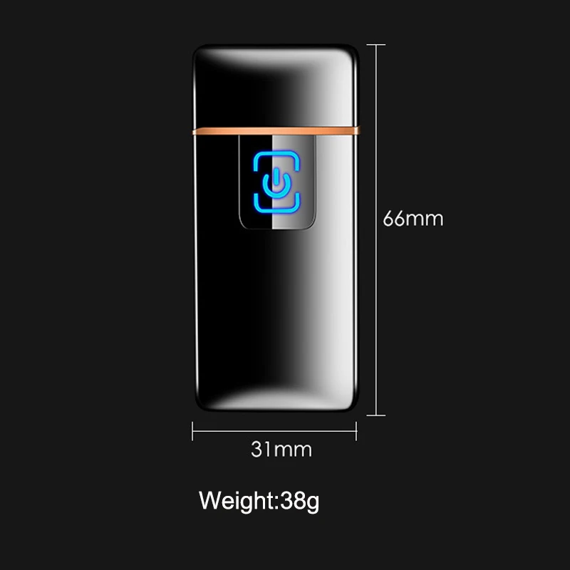 New Usb Lighter  Charging Lighter Touch Screen Electronic Cigarette S Small Rechargeable Electric  Windproof  Gadgets for Men