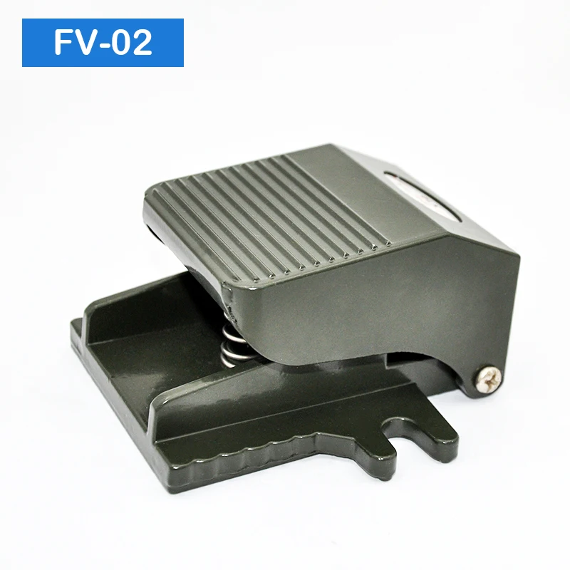 FV-02 2 Way 2 Position Foot Pneumatic Pedal Valve Tool Switch Air Valves PC Connector 1/4BSP Threaded pneumatic pedal valve
