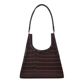 

Women Handbag Retro Alligator Subaxillary Bag Vintage Small Triangle Handbags Female Luxury Crocodile Single Shoulder Bag Totes