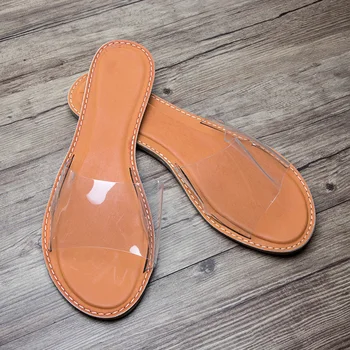 

Summer Crystal Transparent Women Slippers EVA Women Beach Shoes Slip-on Female Slides Comfortable Casual Slippers Female Sandals