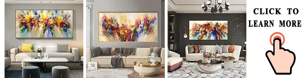 DDHH Wall Art Large Size Colorful Forest Trees Canvas Poster Art Prints Modern For Living Room Home Decorative Picture