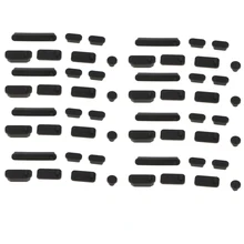 56x заглушки против пыли для воздуха лэптоп ноутбуки | USB3.0 Аудио HDMI SD USB-C силиконовая Пылезащитная заглушка набор черный