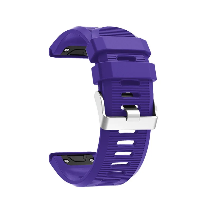 26 22 20mm Watchband Strap for Garmin Fenix 6x 6 6S 5X 5 5S Plus 3 3HR D2 S60 GPS Silicone Strap with Quick Release Wrist Band