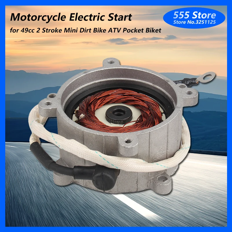 HighQualityMotorcycleElectricStartMotorStarterfor49cc2Stroke