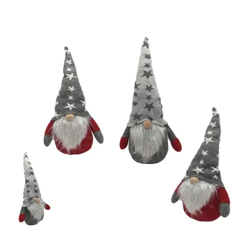 

Christmas Plush Doll For Holiday Children Birthday Gift Handmade Home Decoration Desktop Santa Claus Statue LXY9