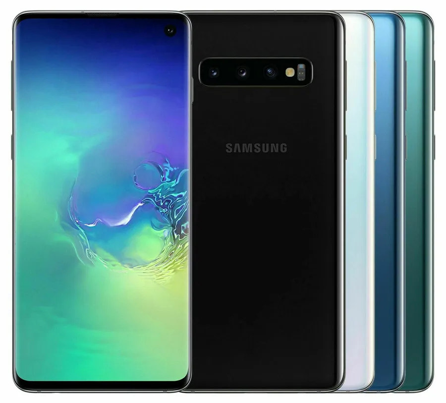 Мобильный телефон samsung Galaxy S10 Duos G973FD с двумя sim-картами, глобальная версия, 8 ГБ ОЗУ, 128 Гб ПЗУ, Восьмиядерный процессор 6,1 дюйма, 4 камеры Exynos 9820 NFC