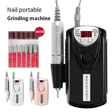 Электрическая дрель для ногтей, 3000 об/мин, электрическая машинка для полировки ногтей, ручка, наконечник, инструмент для удаления омертвевшей кожи, машинка для маникюра