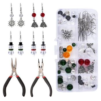 

Christmas s Snowflake Christmas Tree Crystal Accessories Material Pliers Earrings Pendant Necklace Bracelet DIY