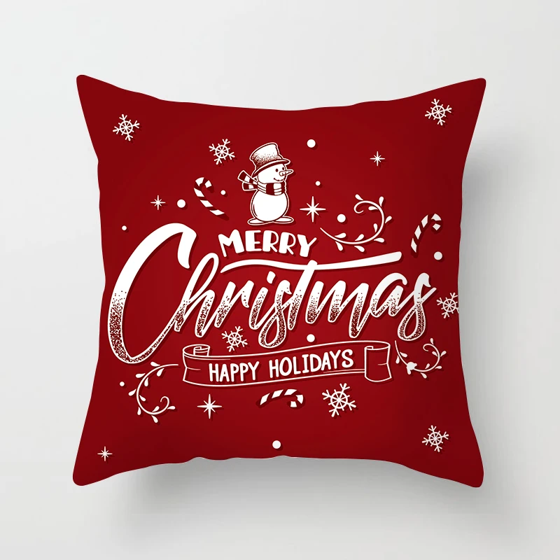 Красный Санта Клаус наволочка Рождественская наволочка для подушки красный отдых новогодние наволочки протектор poduszki 45x45