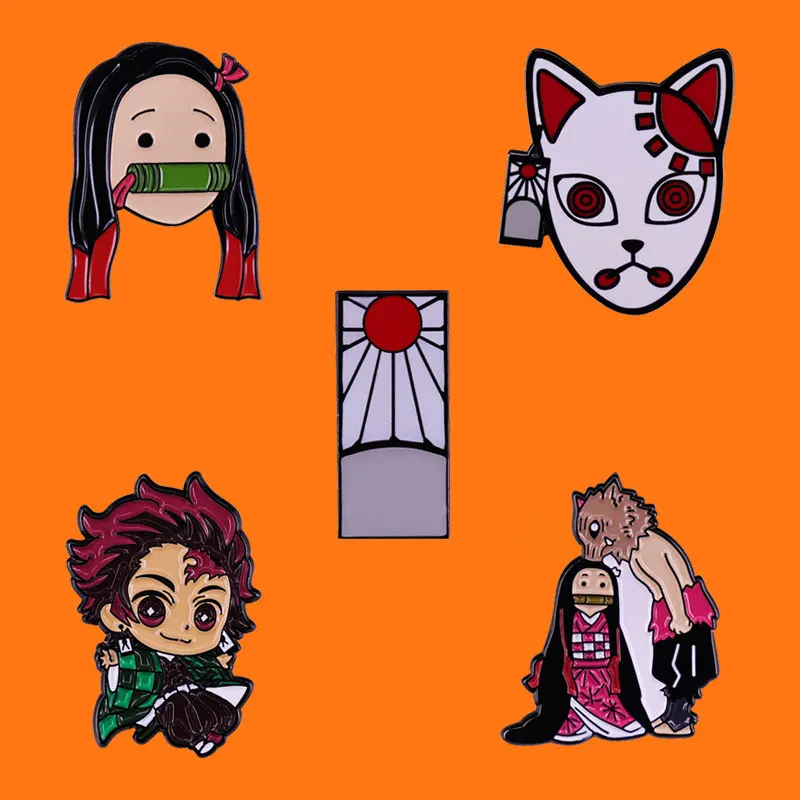 

Мультяшные аниме креативные эмалевые заколки интересные мужские и женские модные ювелирные изделия подарок на рюкзак шляпу сумку воротник значки на лацкан брошь